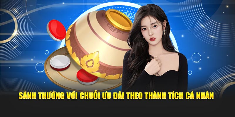 Sảnh thưởng với chuỗi ưu đãi theo thành tích cá nhân